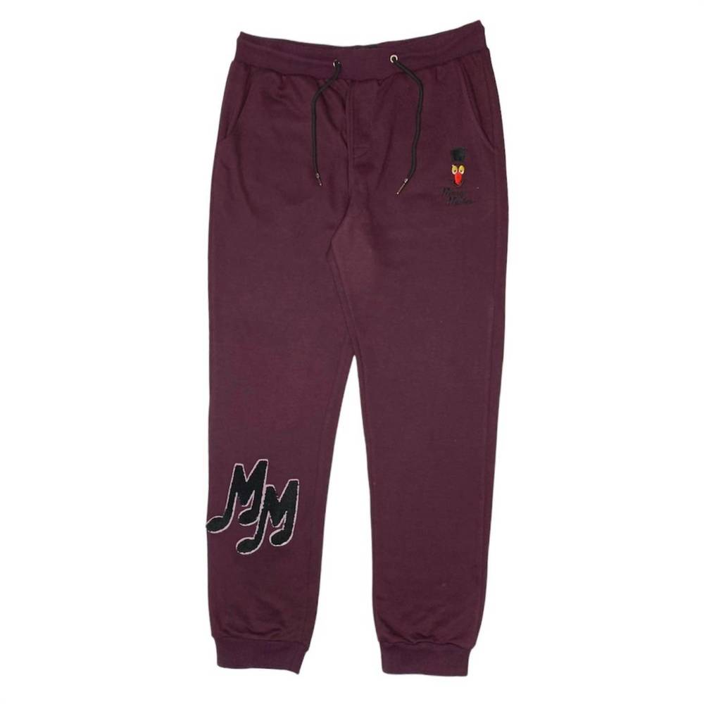 NEW BKYS men's money makers jogger in burgundy